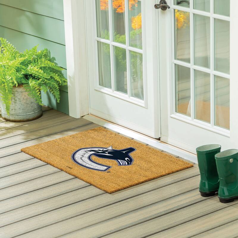 Vancouver Canucks Full Color Indoor/Outdoor Coir Mat - 36" x 24"