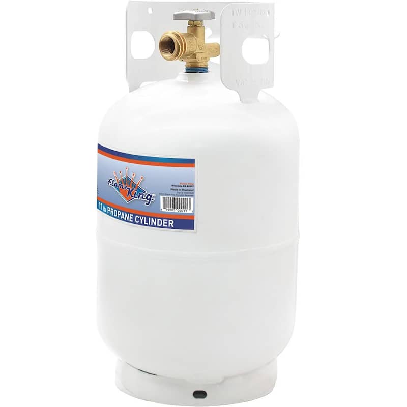 Flame King 10LB Steel Propane Tank Cylinder with Type 1 OPD Valve