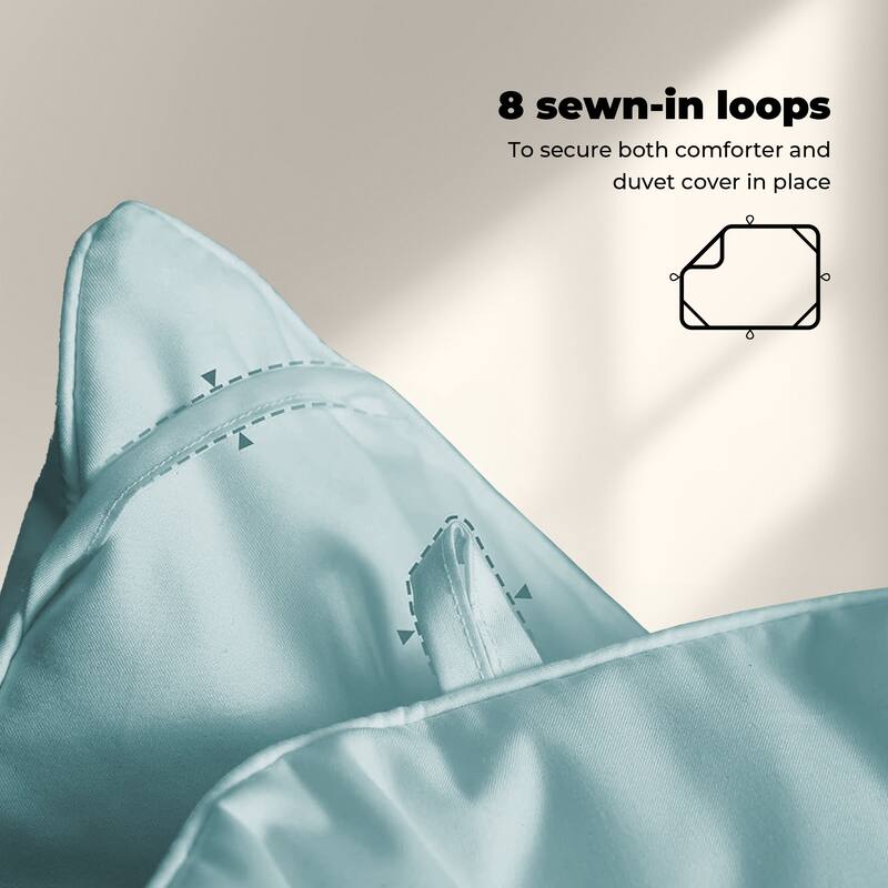 All Season Lightweight & Medium Weight White Goose Feather Down Comforter Duvet Insert