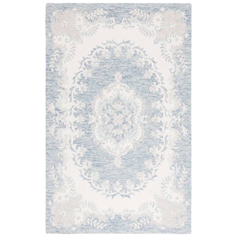 SAFAVIEH Handmade Ebony Gerta Modern & Contemporary Wool Rug