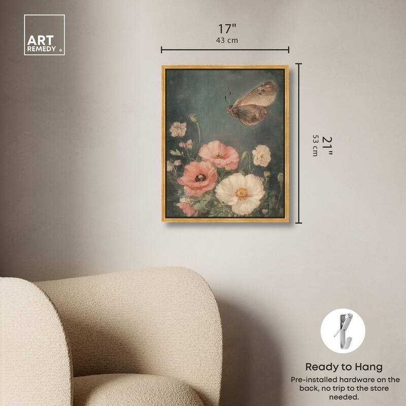 Shadowed Flutter II Canvas by Art Remedy