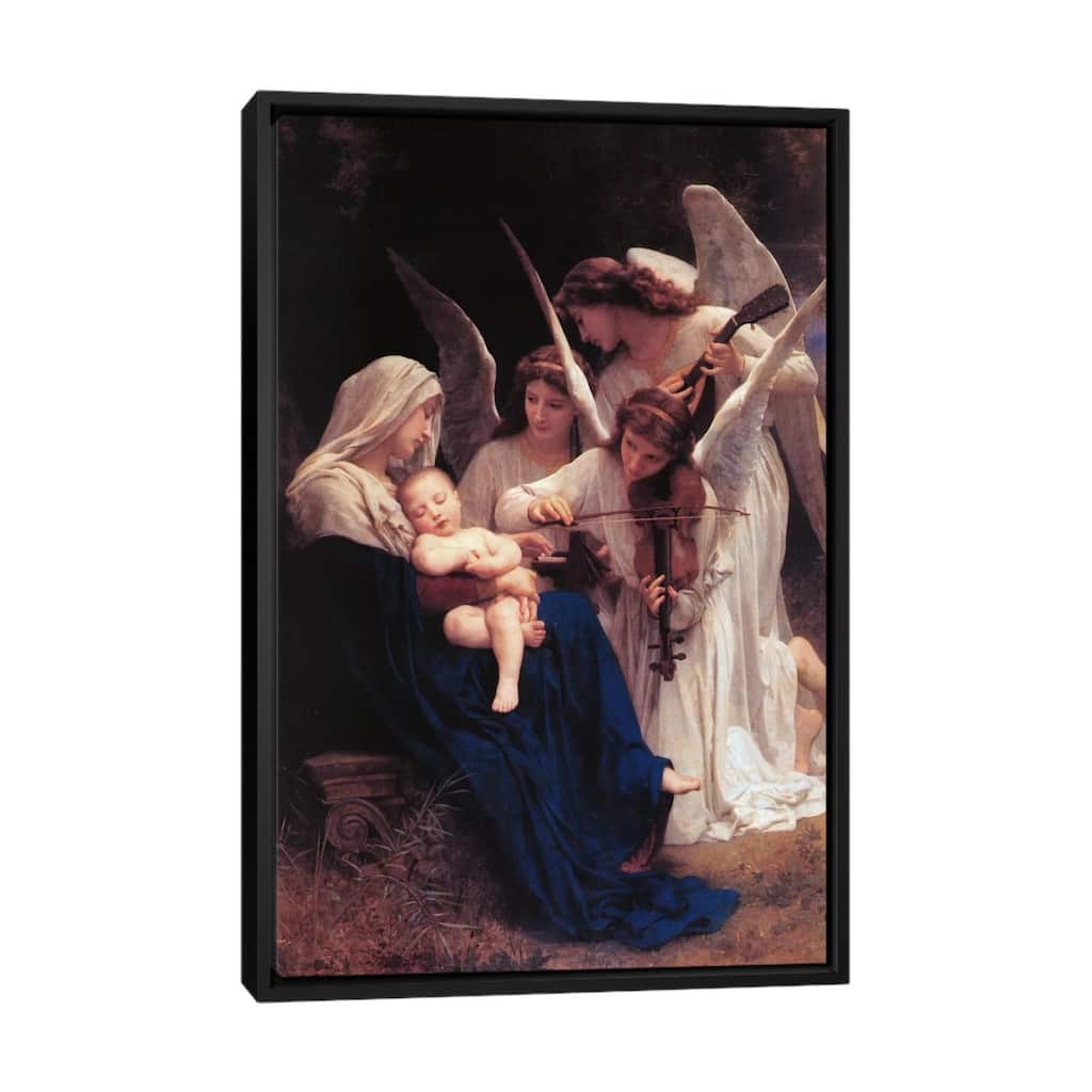 iCanvas "Song of The Angels" by William-Adolphe Bouguereau Framed Canvas Print
