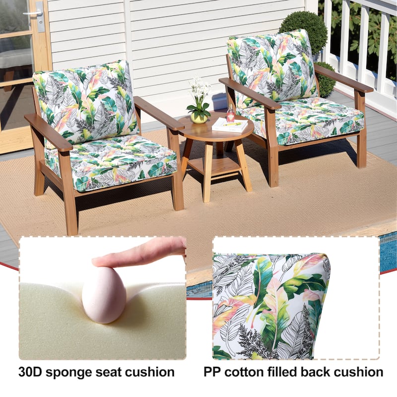 Crestlive Outdoor Deep Seat Cushion Set