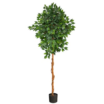 6' Ficus Artificial Tree - 6"