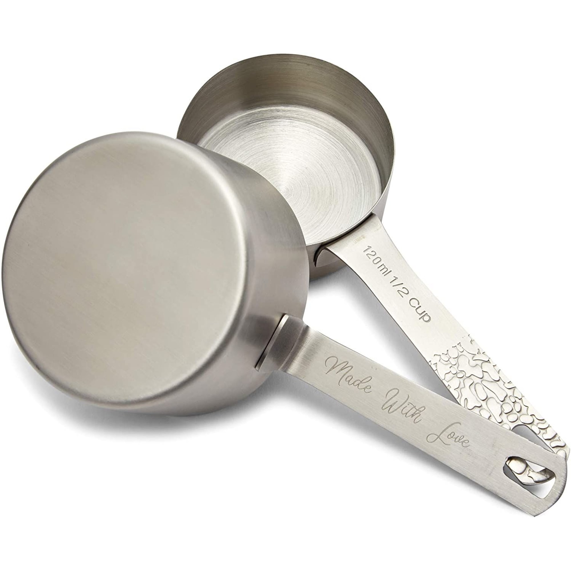 Juvale Stainless Steel Measuring Cup and Spoons Set, US and Metric