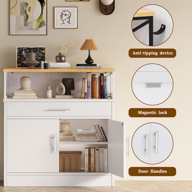 Sideboard Buffet & Storage Cabinet – Versatile Sideboard for Living Room, Dining Room, or Entryway