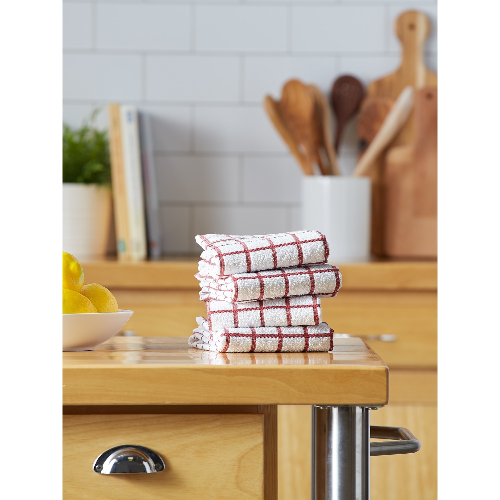 Windowpane Dishtowel (Set of 4) - Bed Bath & Beyond - 10517541