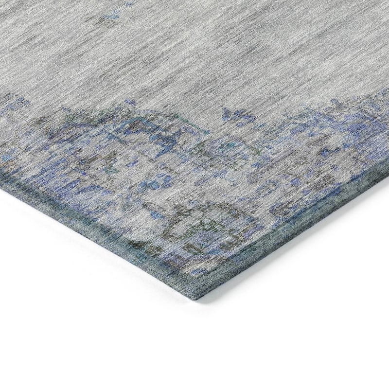 Machine Washable Indoor/ Outdoor Traditional Tabriz Chantille Rug