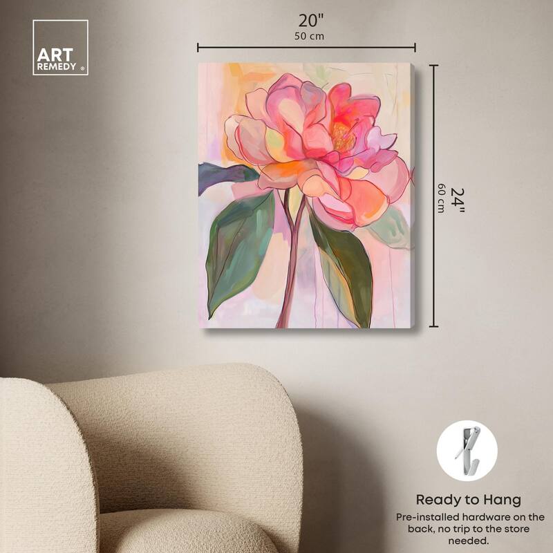 Softly Unfurling I Canvas by Art Remedy, Gallery Wrapped