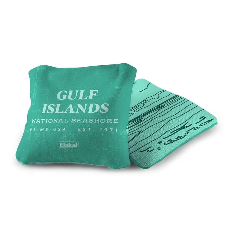 Gulf Islands Shore Dual Sided Pro Cornhole Bags (Set of 4)