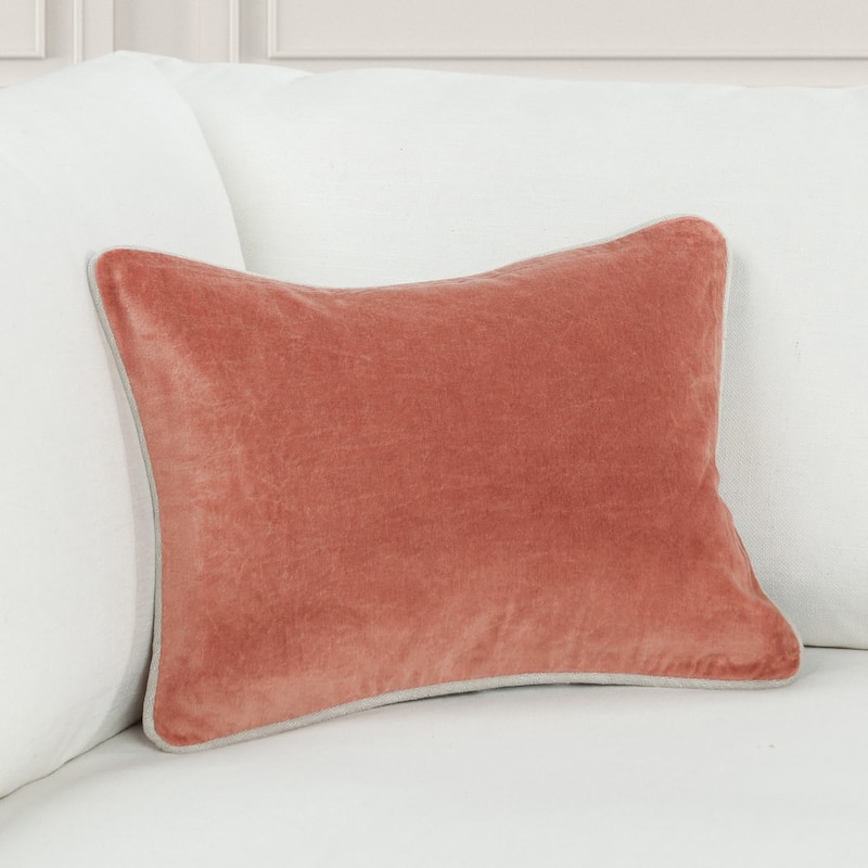Villa by Classic Home Harriet Velvet Throw Pillow