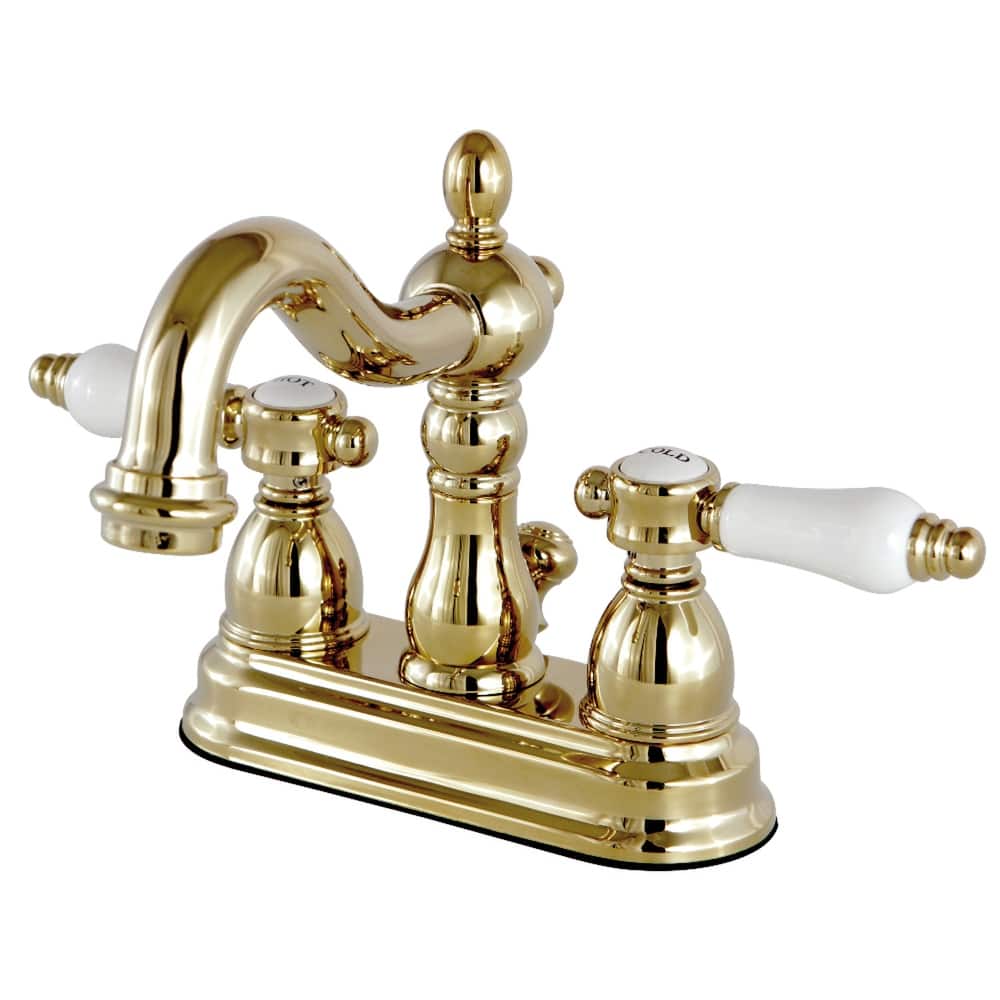 Kingston Brass Victorian Porcelain Handles Bathroom Faucet
