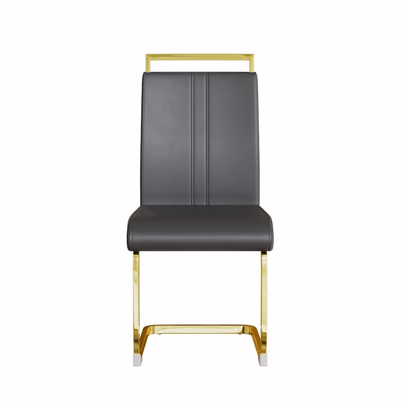 2PCS PU Dining Side Chair