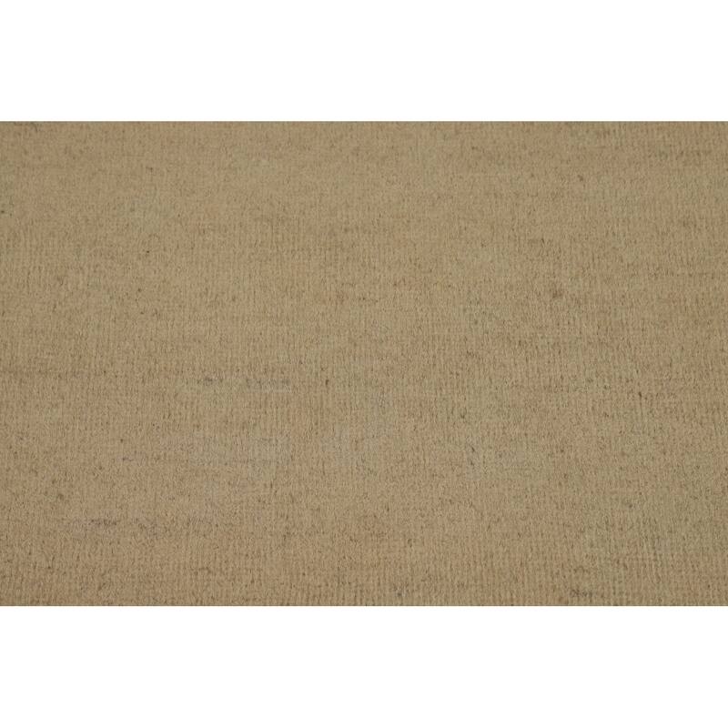 Solid Modern Gabbeh Oriental Area Rug Handmade Wool Carpet - 6'8" x 9'5"