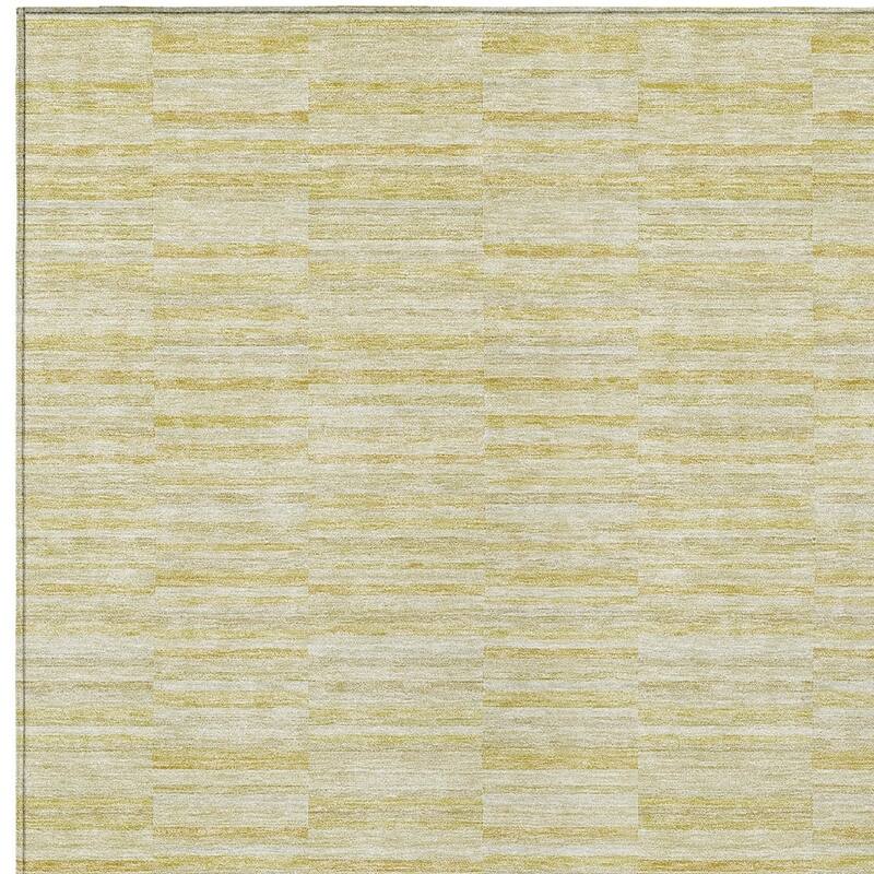 HomeRoots Striped Transitional Rectangle Outdoor Rug