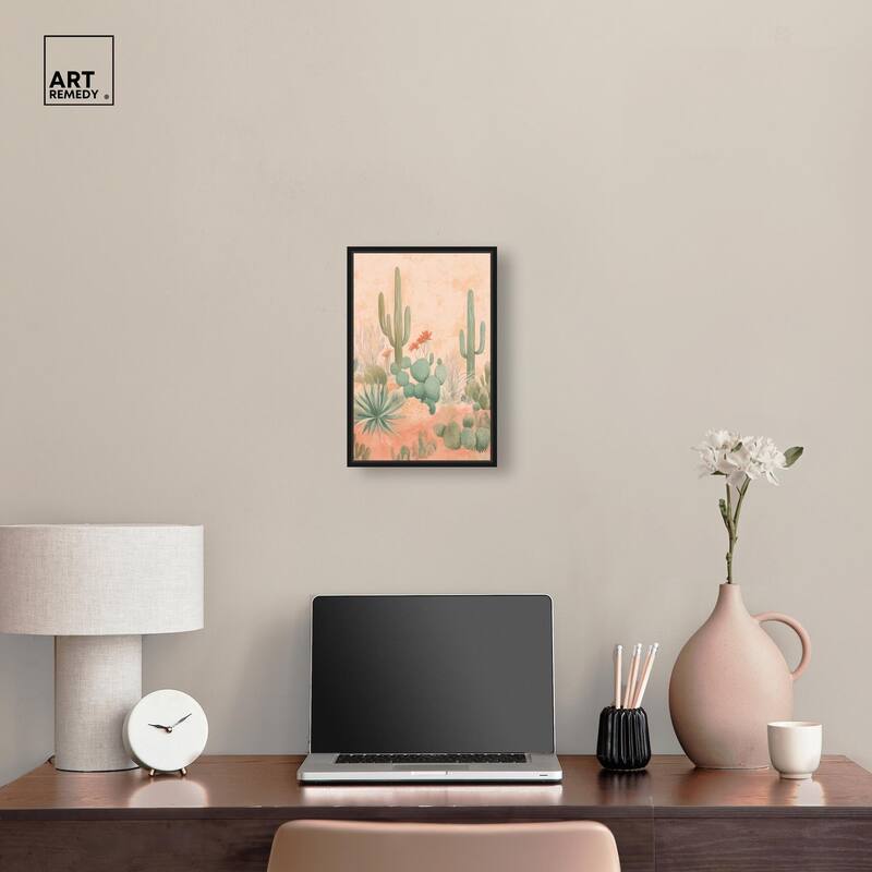 Cactus Ballet Canvas by Art Remedy
