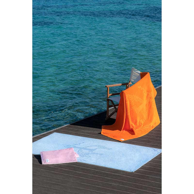 Brooks Brothers Jacquarded Logo Beach Towels - On Sale - Bed Bath ...
