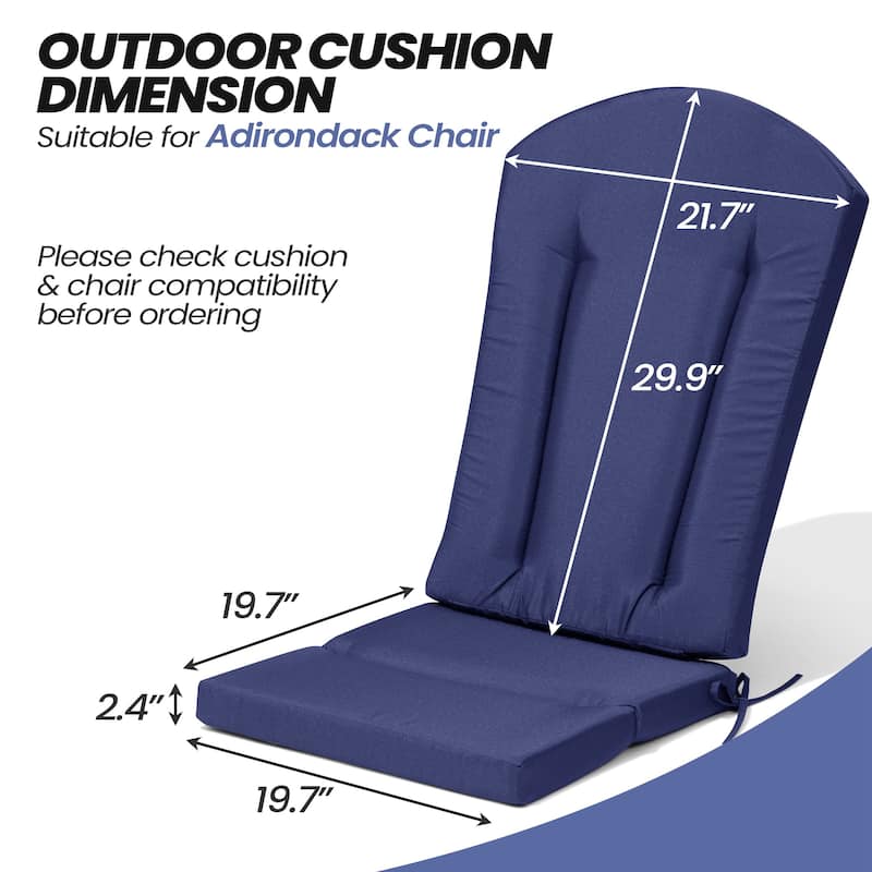 Adirondack Chair Cushion Patio Chair Pad for Indoor and Outdoor