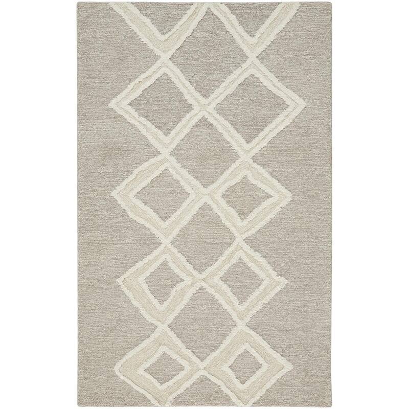 HomeRootsGeometric Modern Rectangle Area Rug - 180' X '144' X '0.5
