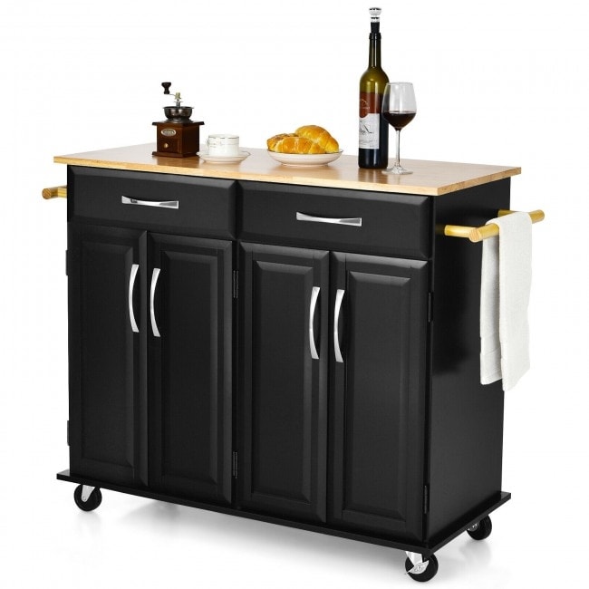 https://ak1.ostkcdn.com/images/products/is/images/direct/50aee1b8e770ec7a41e66c566739185dc26b6a44/4-Door-Rolling-Kitchen-Island-Cart-Buffet-Cabinet-with-Towel-Racks-Drawers-Black.jpg