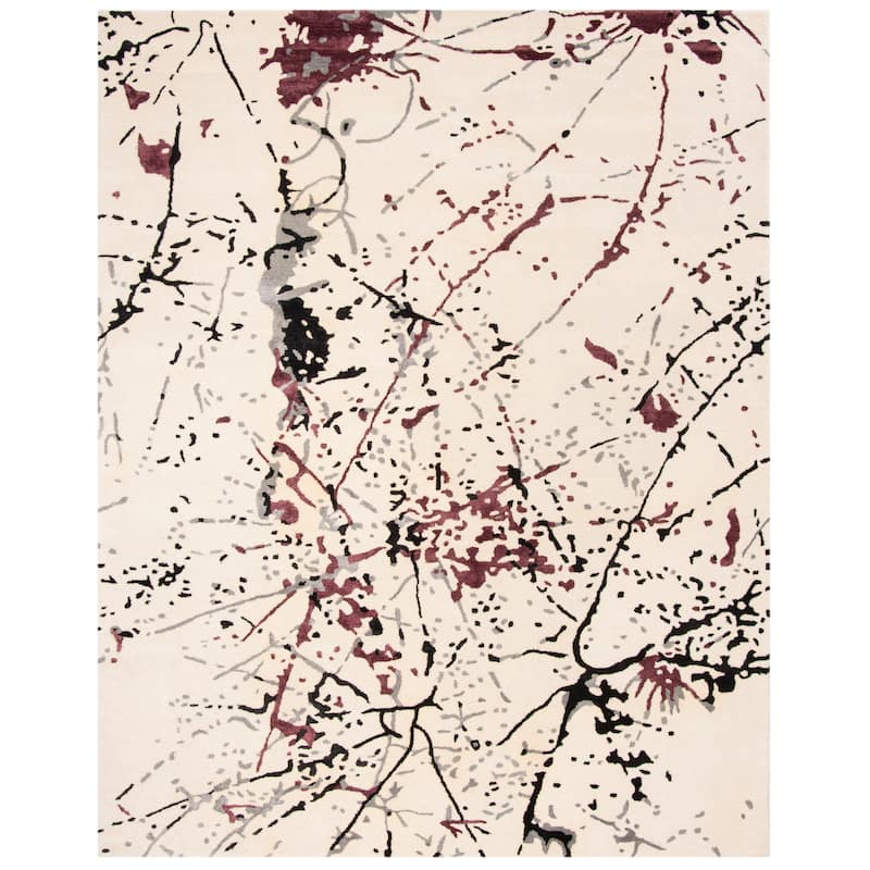 SAFAVIEH Handmade Soho Pearlie Deco Art N.Z. Wool Rug