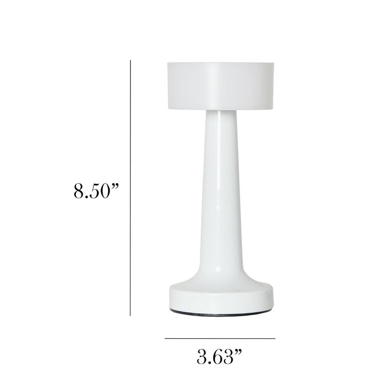 LED Saucer Mini Touch Sensor Desk Lamp - 8.5" - White