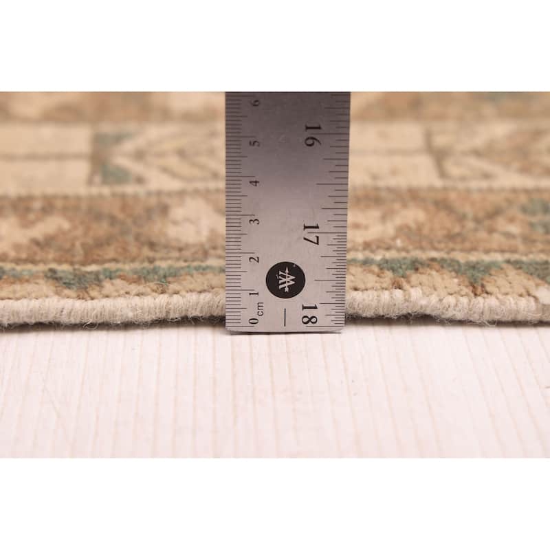 ECARPETGALLERY Hand-knotted Antalya Vintage Taupe Wool Rug - 3'2 x 5'2