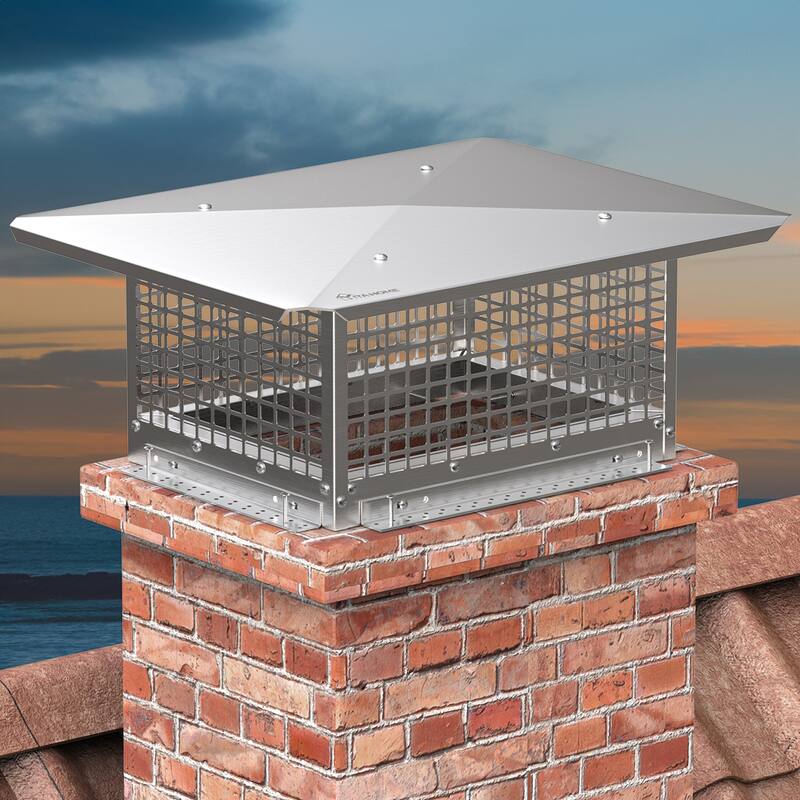 13" x 17" Chimney Cap with Adjustable Metal Strips