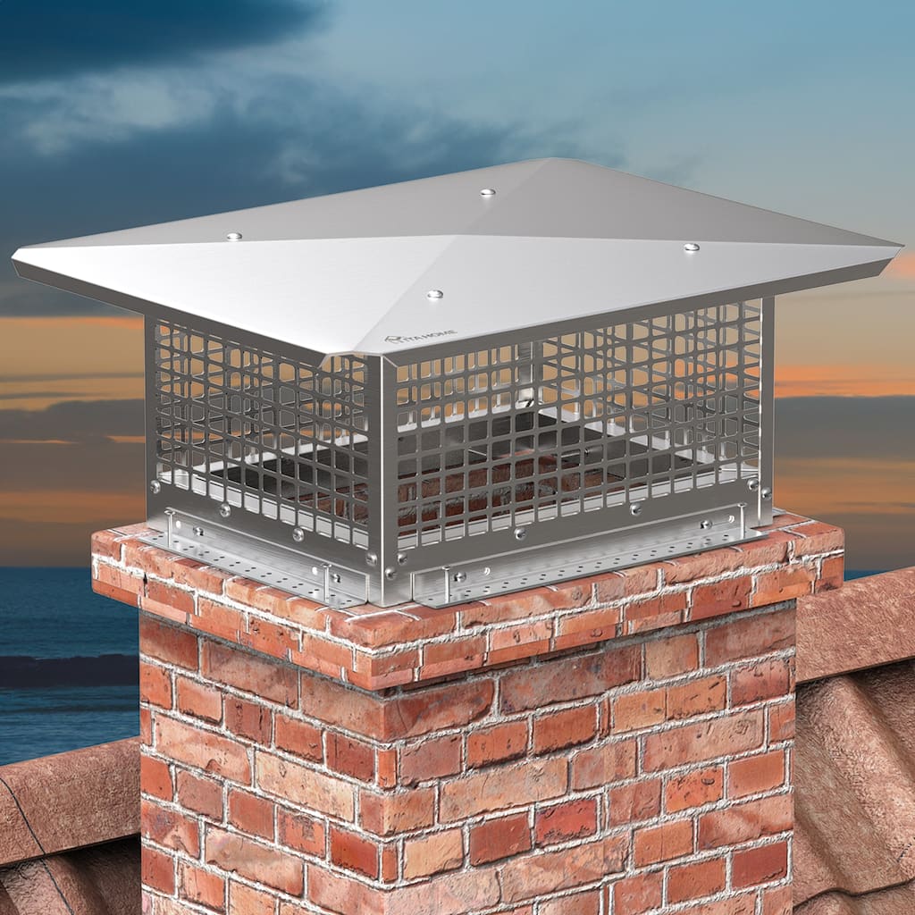 13" x 17" Chimney Cap with Adjustable Metal Strips