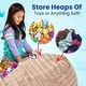 preview thumbnail 23 of 47, Cheer Collection Faux Fur Bean Bag and Stuffed Animal Storage Case