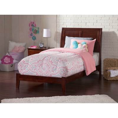 Portland Twin Foundation Bed Frame in Walnut