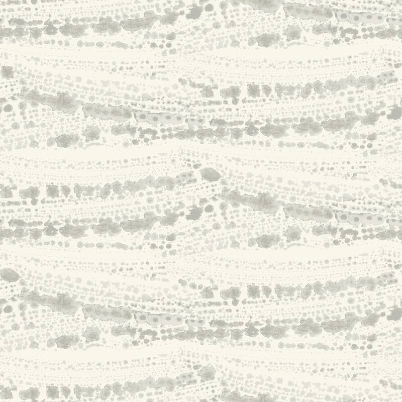 Chesapeake Rannell Grey Abstract Scallop Wallpaper