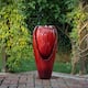 Alpine Corporation 33" Tall Water Jar Fountain with LED Light