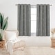 preview thumbnail 9 of 113, Deconovo Gold Line 52 Width Curtain Panel Pair (2 Panel) 52Wx45L Inch - Light Grey