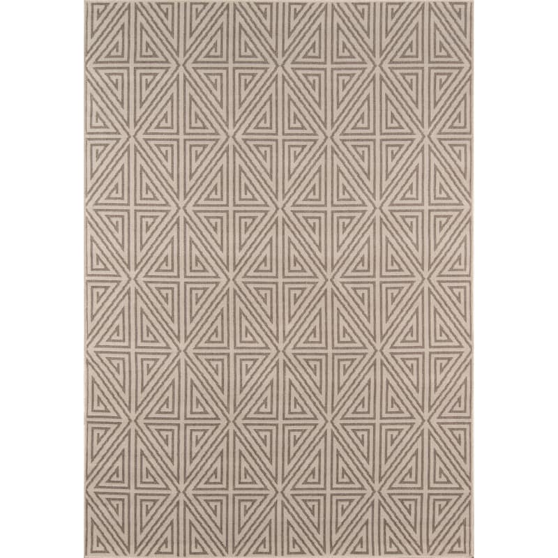 Momeni Baja Diamonds Indoor Outdoor Rug - 2'3" x 4'6" - Taupe