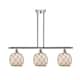 Option Polished Chrome / White Glass with Brown Rope