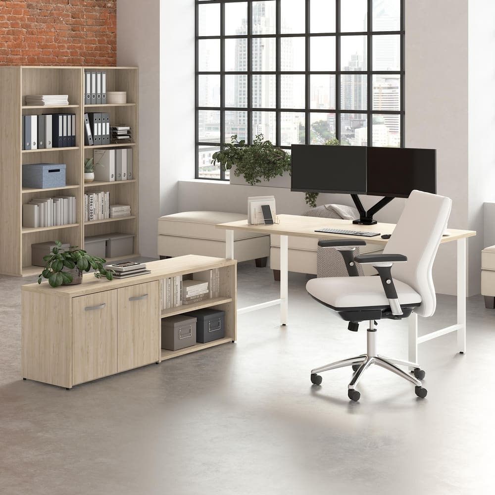 Bush Business Furniture Hustle 60W Computer Desk with Storage Cabinet