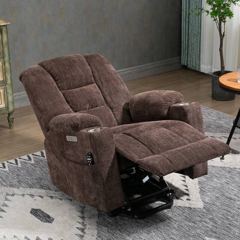 Large Power Lift Recliner Chair with Massage and Heat