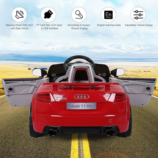 audi tt rs 6v electric ride on car review