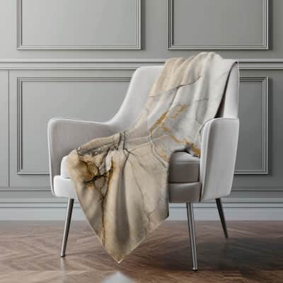 Premium Machine Washable Abstract Contemporary Sherpa Throw Blanket