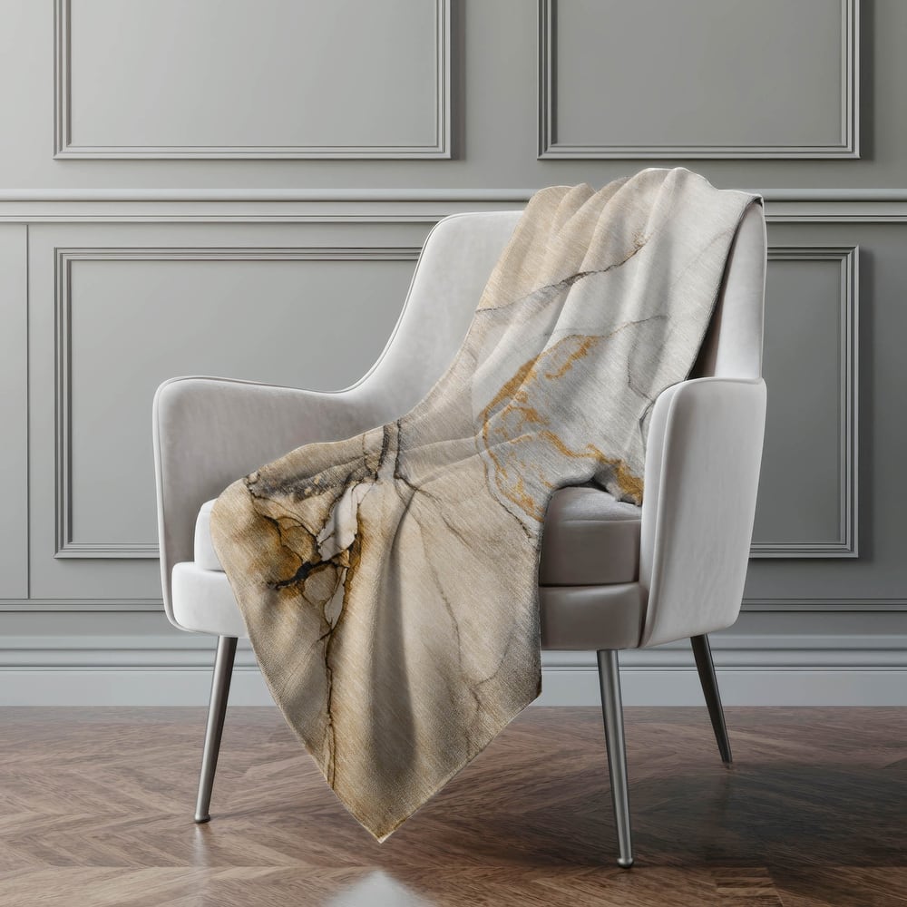 Premium Machine Washable Abstract Contemporary Sherpa Throw Blanket