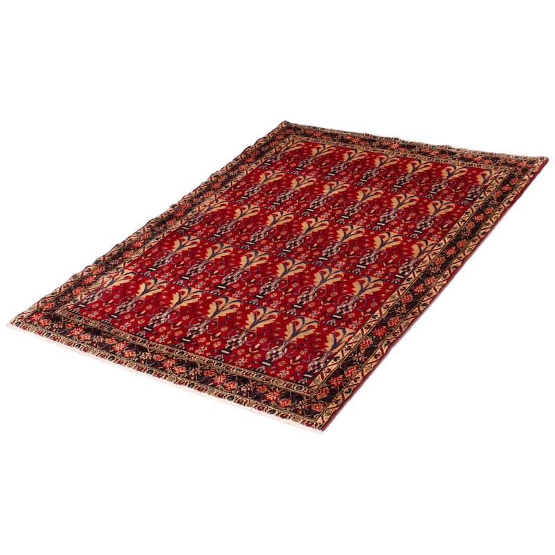 ECARPETGALLERY Hand-knotted Anadol Red Wool Rug - 5'1 x 6'9