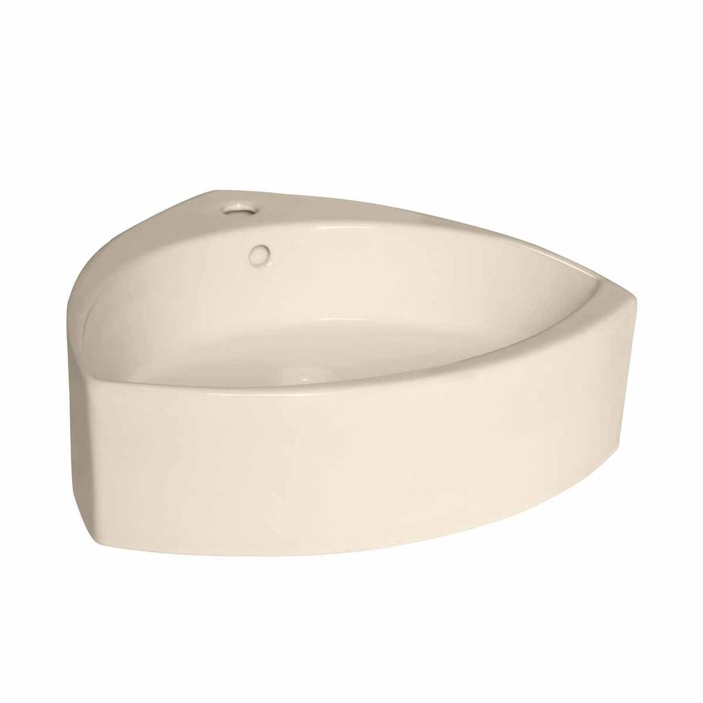 Vessel Bathroom Sinks Biscuit China Faucet Hole Triangle