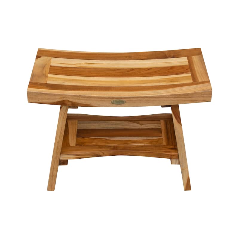 EcoDecors 24 inch, Teak Shower Bench, Teak Bench for Shower, Teak Bench, Shower Teak Bench, Teak Shower Stool, Teak Wood Shower