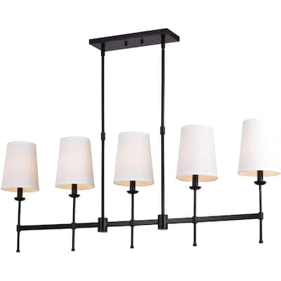 Vaxcel Lighting H0289 Camden 5 Light 46" Wide Linear Chandelier