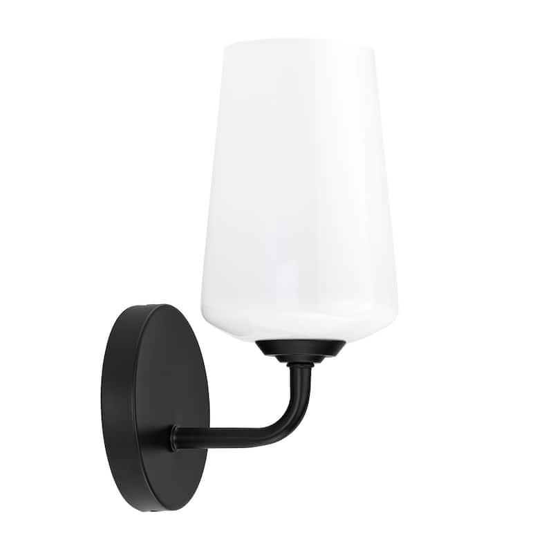 Progress Lighting P710149 Celino 11" Tall Wall Sconce with White Glass