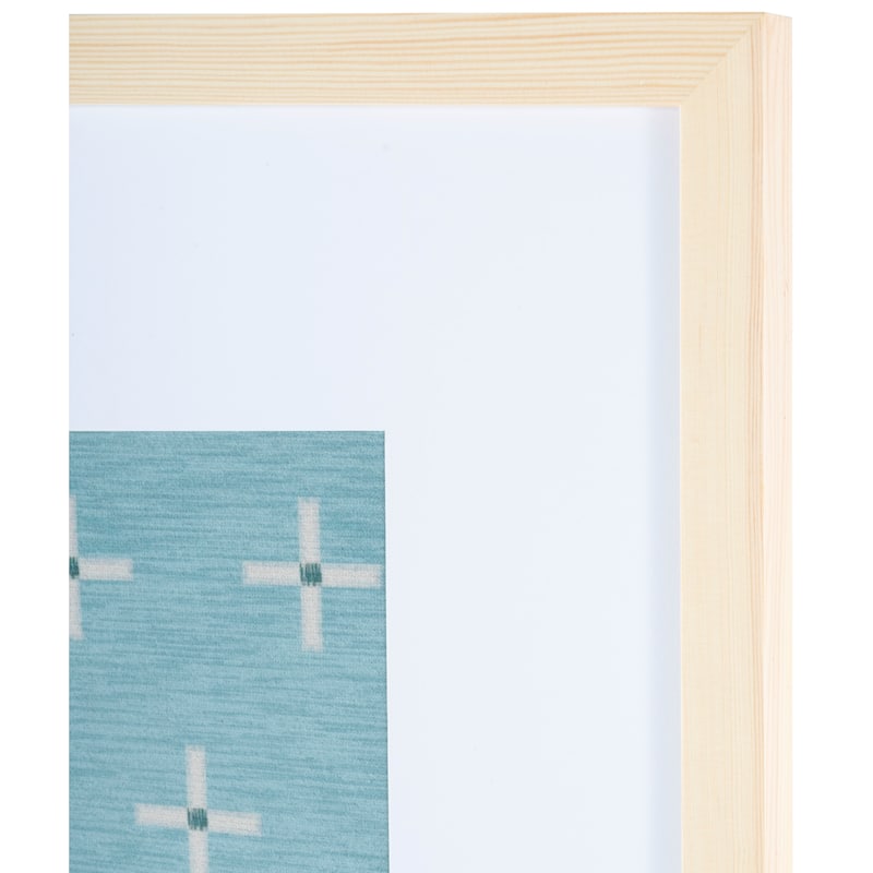 SAFAVIEH Kailash 18-inch Sage/Ivory Framed Textile Wall Art