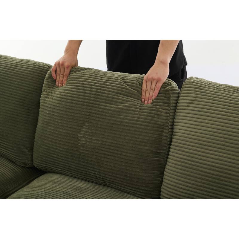 99*69" Modular L-Shape Sectional Living Room Sofa & Chaise