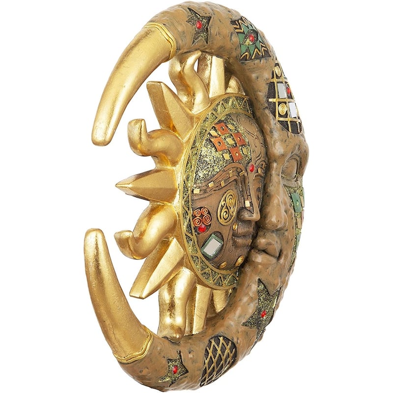 Q-Max Mosaic Sun and Moon Wall Decor