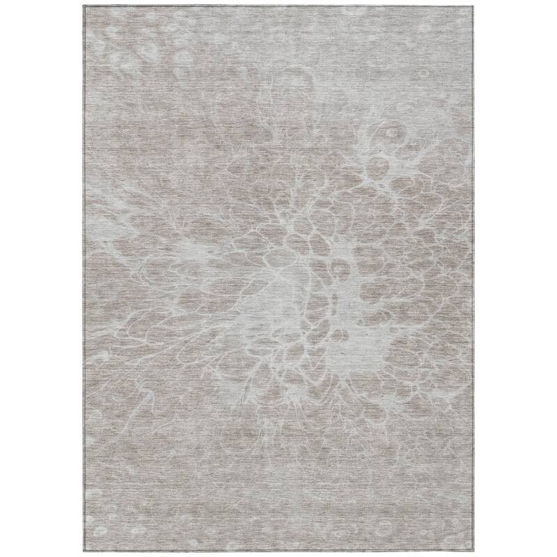 HomeRoots Abstract Transitional Rectangle Outdoor Rug